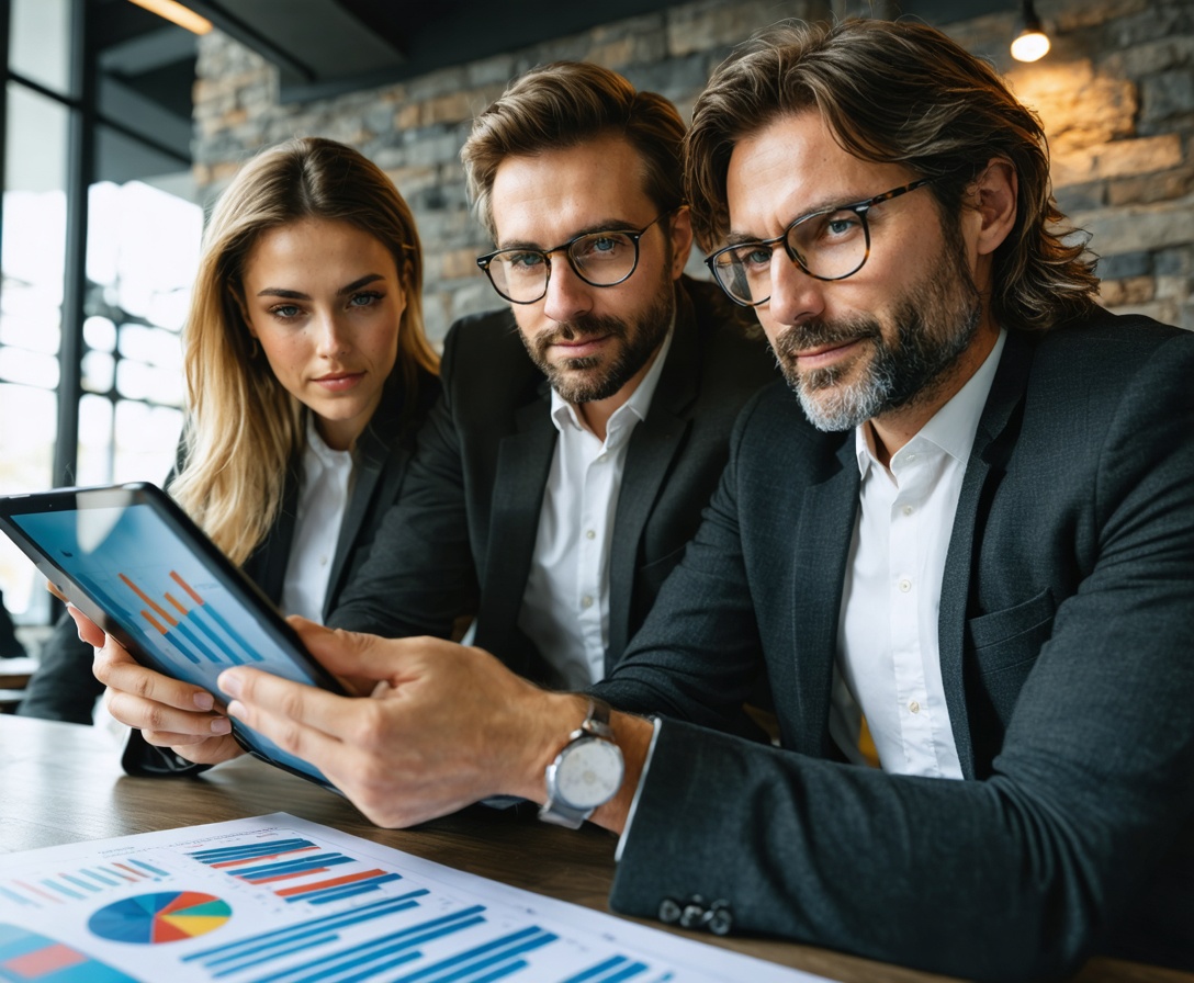 Tím Podnikateľské Cesty na pracovnom stretnutí v kamennej kancelárii