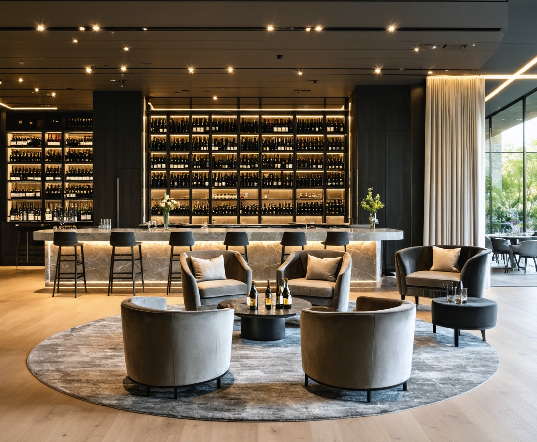 Moderná degustačná miestnosť pre firemný networking